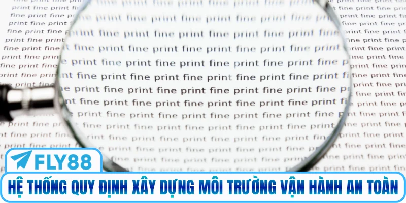 Hệ thống quy định xây dựng môi trường vận hành an toàn